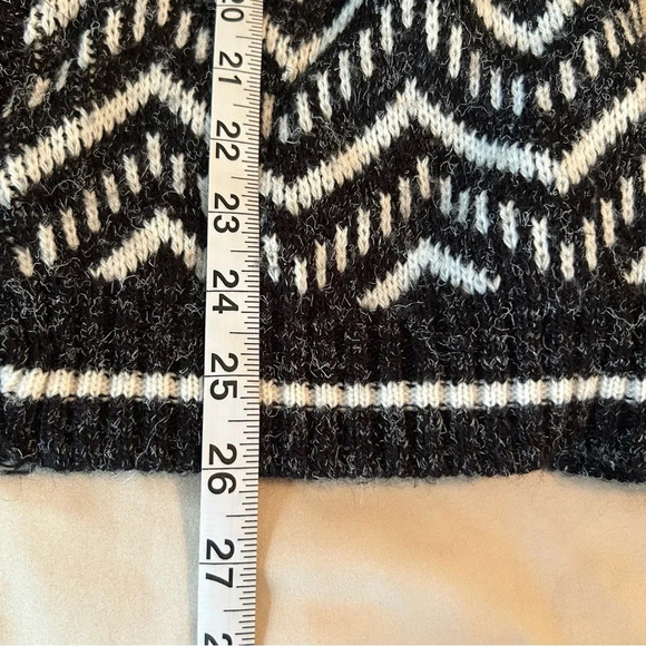Vintage Honneywell & Todd Cardigan Women’s L Aztec Black White Oversized - Picture 9 of 9